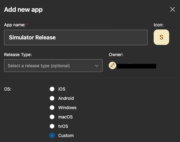 Set up for simulator